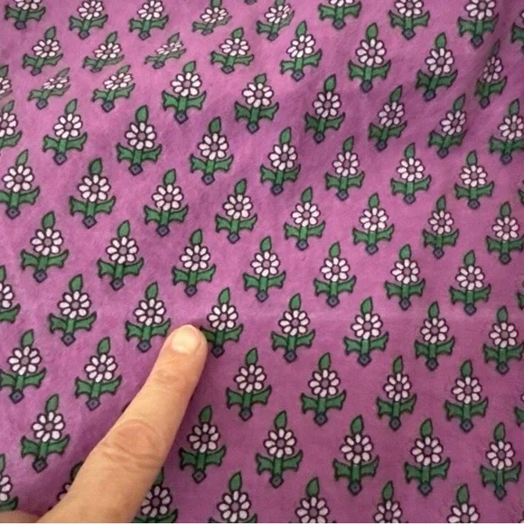 Purple block print shirt - Picture 9 of 12